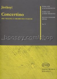 Concertino - violin & string orchestra (score & parts)