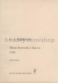 Missa festivalis e brevis - SATB, strings & organ (score)