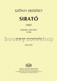 Sirató - alto solo, female chorus, flute, viola & cimbalom (score)