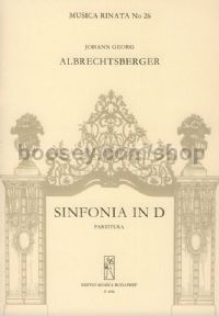 Sinfonia in D - chamber orchestra (score)