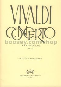 Concerto in G major, RV413 - cello & piano