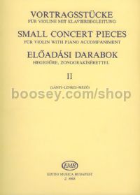 Small Concert Pieces II for violin & piano