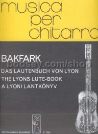 Opera Omnia - The Lyon Lute-Book - guitar solo