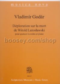 Déploration sur la mort de Witold Lutoslawski - piano quintet (score & parts)