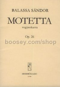 Motetta op. 26 - SSSAAATTTBBB