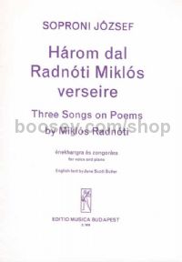 Három dal Radnóti Miklós verseire for voice & piano