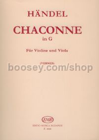 Chaconne in G - violin & viola (score)