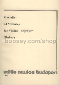 24 Matinées - violin solo