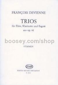 Trios - flute, clarinet & bassoon (set of parts)