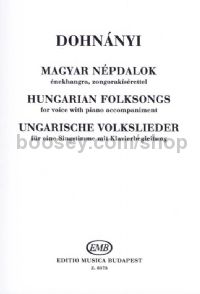 Hungarian Folksongs - voice & piano