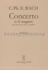 Concerto in Bb major - oboe, strings & harpsichord (score)