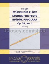 Studies for Flute, Op. 33, No. 1 for flute solo