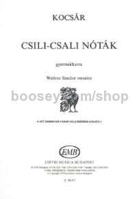 Csili-csali nóták - children's choir (SMA)