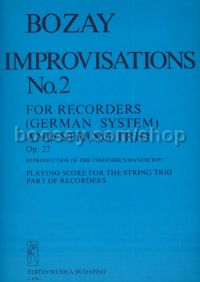 Improvisations No. 2 - recorders & string trio (playing score)
