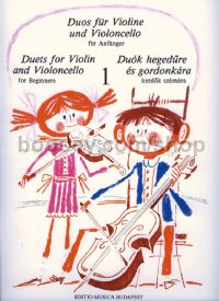 Duets for Violin and Violoncello for Beginners 1 for string duo