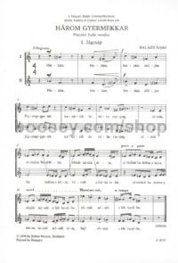 Harom gyermekkar - children's choir (2-part)