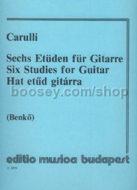 Six Etudes - guitar solo