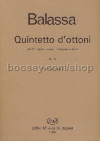 Quintetto d'ottoni, op. 31 - 2 trumpets, horn, trombone & tuba (score & parts)