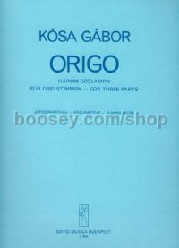 Origo for 3 instruments (playing score)
