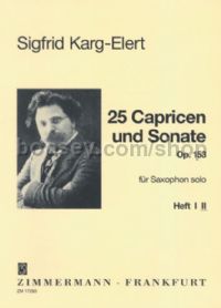 25 Caprices & 1 Sonata Op. 153 Bk2 Sax 