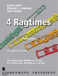 Ragtimes (4) for 4 flutes