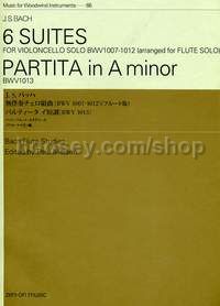 6 Suites / Partita in A minor BWV 1007-1013 - flute