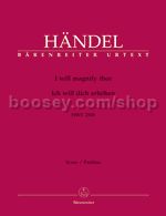 I Will Magnify Thee HVW 250b (Vocal Score: Urtext Edition)
