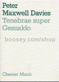 Tenebrae Super Gesualdo (Score)