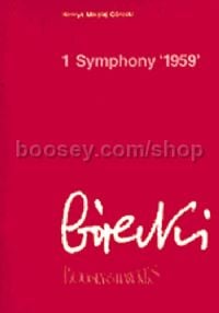 Symphony No.1 '1959' (Study Score)