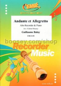 Andante Et Allegretto (Alto Recorder & Piano)