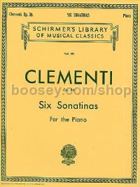 6 Sonatinas Op. 36 Piano Lb811 (Schirmer's Library of Musical Classics)