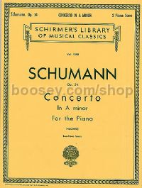 Piano Concerto In A Minor Op. 54 Two Piano Score (Schirmer's Library of Musical Classics)