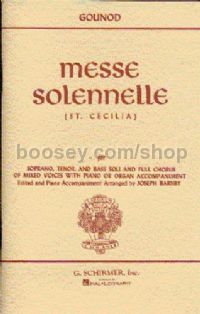 Solemn Mass (St. Cecilia) Vocal Score Schirmir