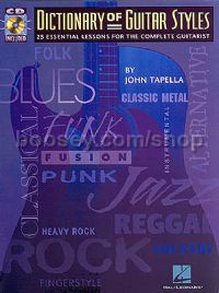 Dictionary Of Guitar Styles Tapella (Book & CD) 