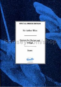 Quintet for Clarinet and Strings (Study Score)