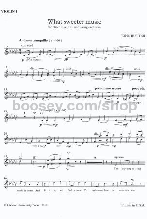 john rutter what sweeter music