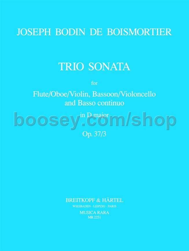 Trio Sonata in G Minor, Op. 37, No. 4 (Bassoon/Viola da Gamba/Cello Part) - Bassoon/Viola/Cello