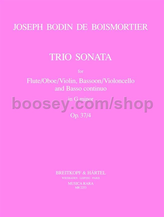 Trio Sonata in G Minor, Op. 37, No. 4 (Bassoon/Viola da Gamba/Cello Part) - Bassoon/Viola/Cello