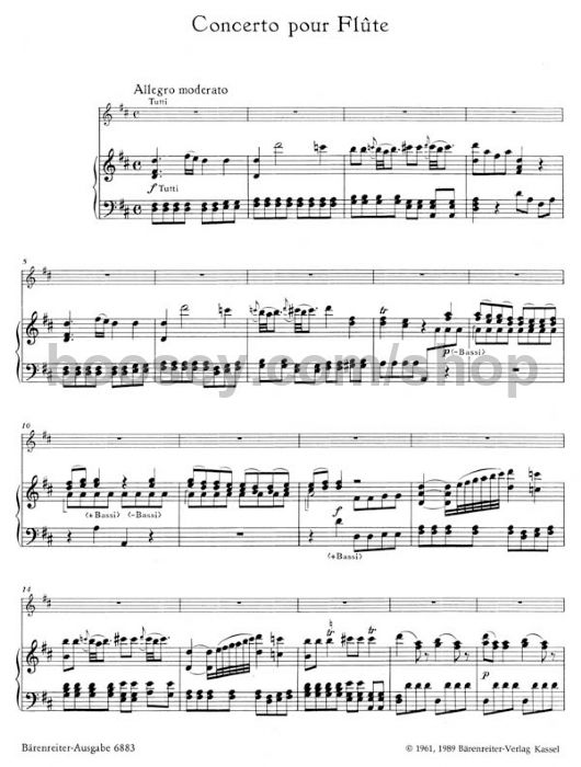 Boccherini Flute Concerto In D Major Pdf