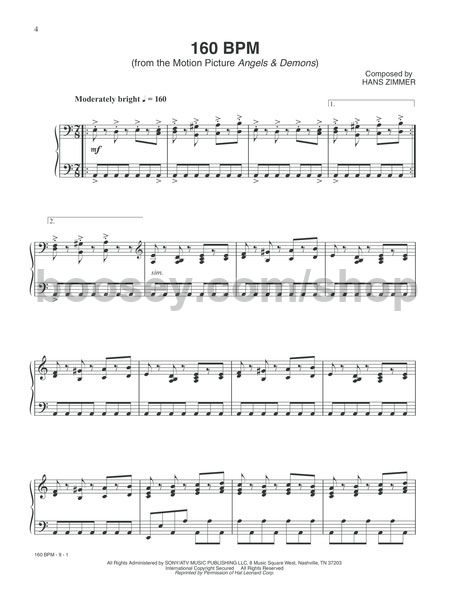 zimmer hans hans zimmer collection for piano time inception piano sheet music