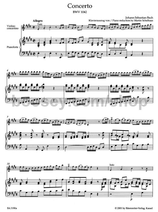 johann sebastian bach violin concerto in e major bwv 1042 violin bach violin concerto in e major sheet music
