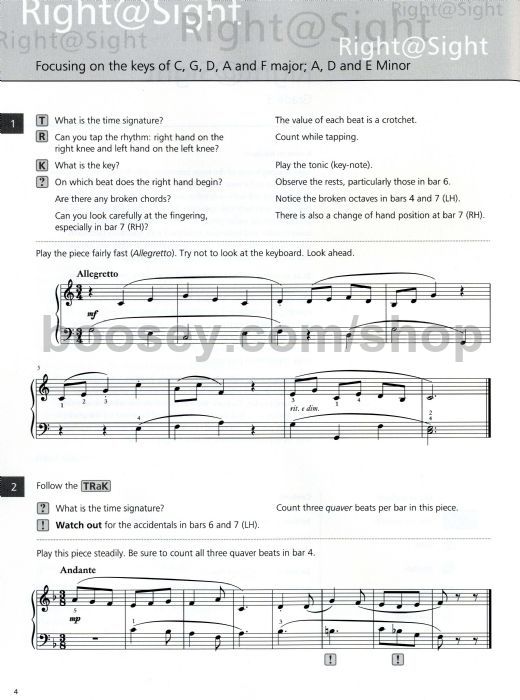 AMEB PIANO Fourth Grade Sheet Music 4th Book Pencil annotations on 6/32 pages AMEB PIANO Fourth Grade Sheet Music 4th Book Pencil annotations on 6/32 pages