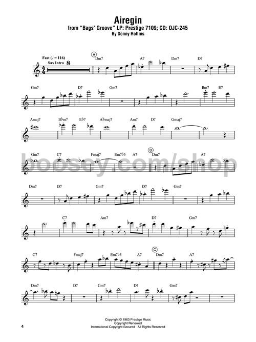 Bags Groove - E-flat Instruments
