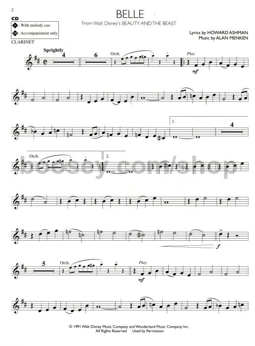 disney movie hits for clarinet book audio download clarinet disney sheet music