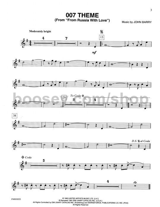 Barry, John - James Bond 007 Collection for Trumpet