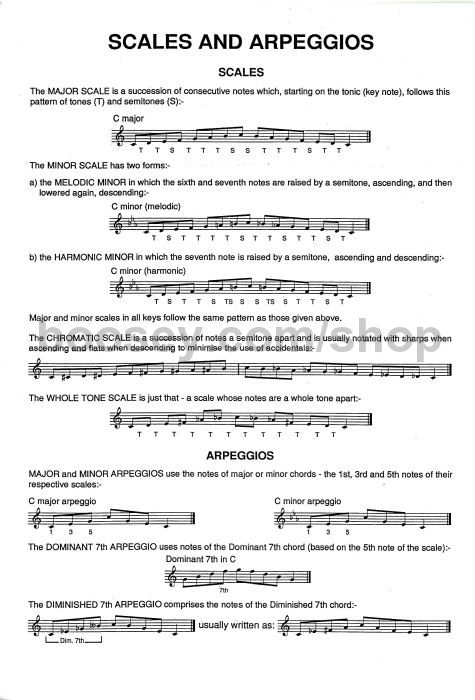 sparke philip scales arpeggios clarinet clarinet scale sheet