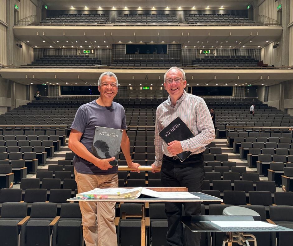 Roderick Williams with James Gilchrist in Phoenix Hal