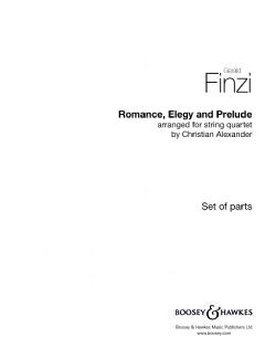 Romance, Elegy, Prelude for string quartet (String Quartet Parts)