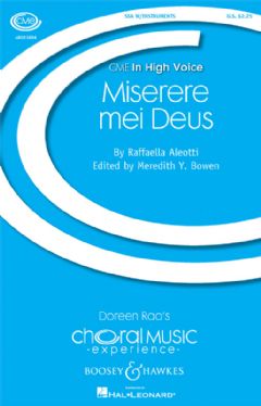 Miserere mei Deus (SSA Latin)