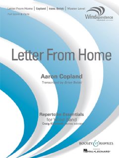 Letter from Home (Wind Band Score & Parts)